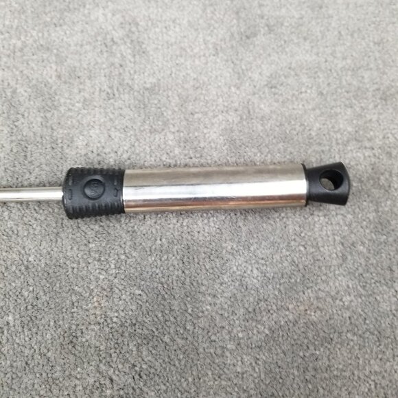 BBQ Grilling Tool Set of LOT 4 Metal Spatula Wood Handle Tongs 2 Tine Long Forks - Picture 15 of 16